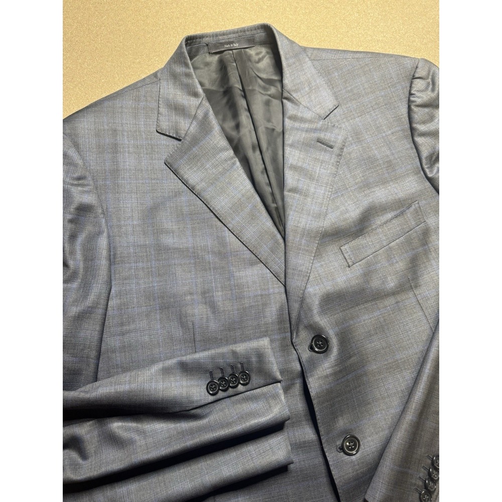 Ermenegildo Zegna Light Gray Windowpane Sport Coat